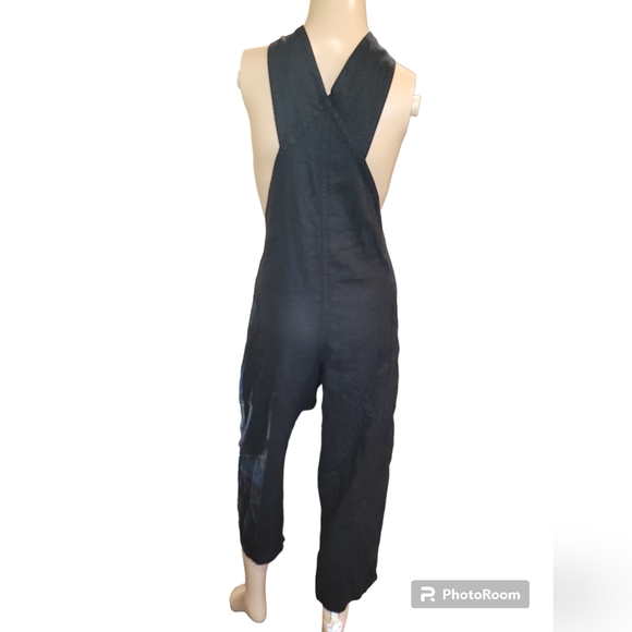 Urban outfitters black linen overall,  size xs-tp - Picture 7 of 11